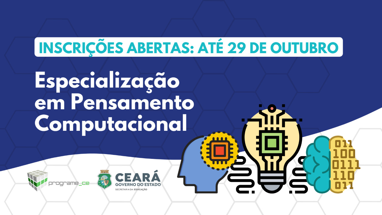 Seduc lança especialização em Pensamento Computacional para professores da rede estadual
